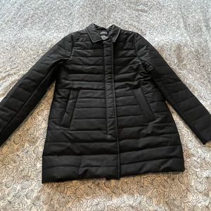 M0851 Black Quilted Coat (Size 8), New w/ tags